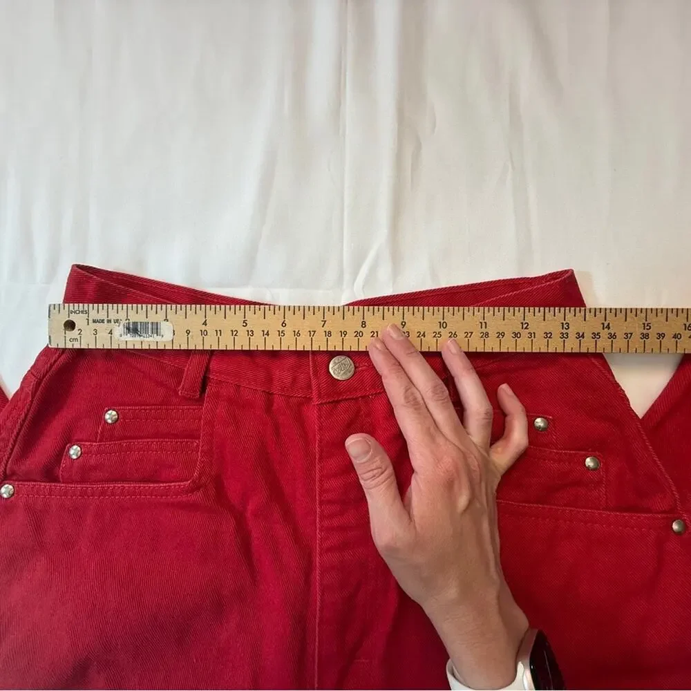 ROPER Vintage Red High Rise Western Jeans - Size 11 - Made in USA - Picture 7 of 14